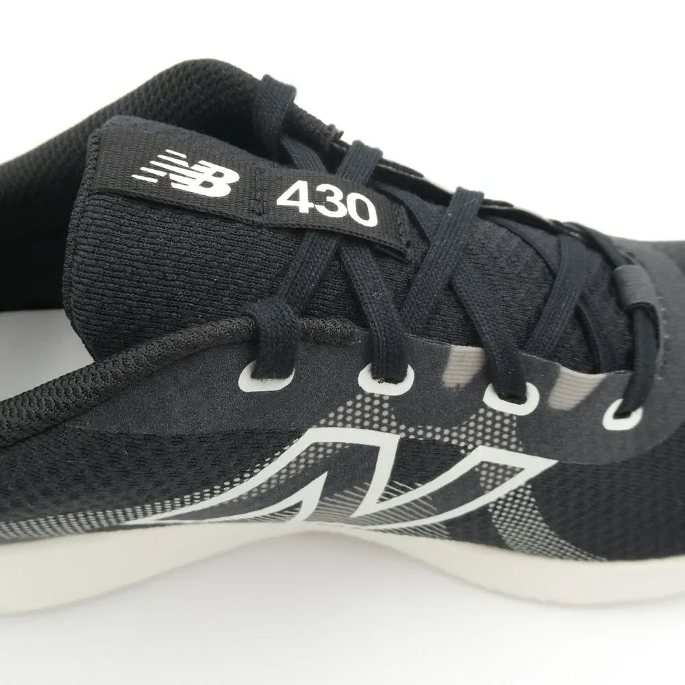 New Balance 430 v4 Women's 10 Men's 8.5 Lightweight Mesh Running Shoes Black